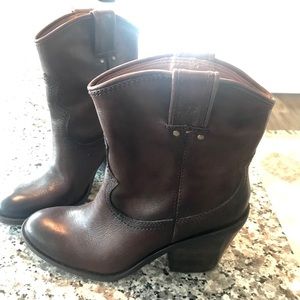 Lucky Brand Brown Leather Boots